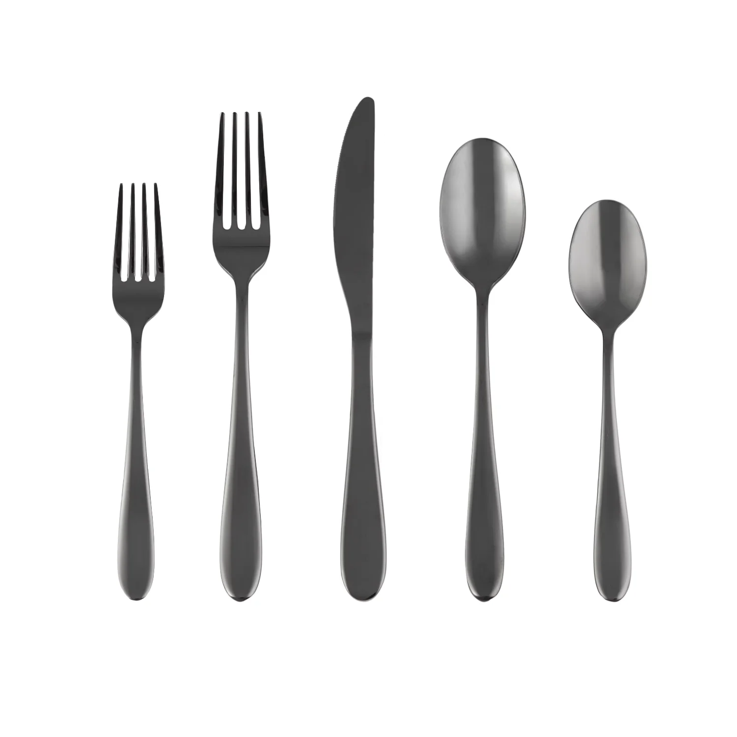 

Byram Black Mirror 20-Piece Flatware Set, Service for 4