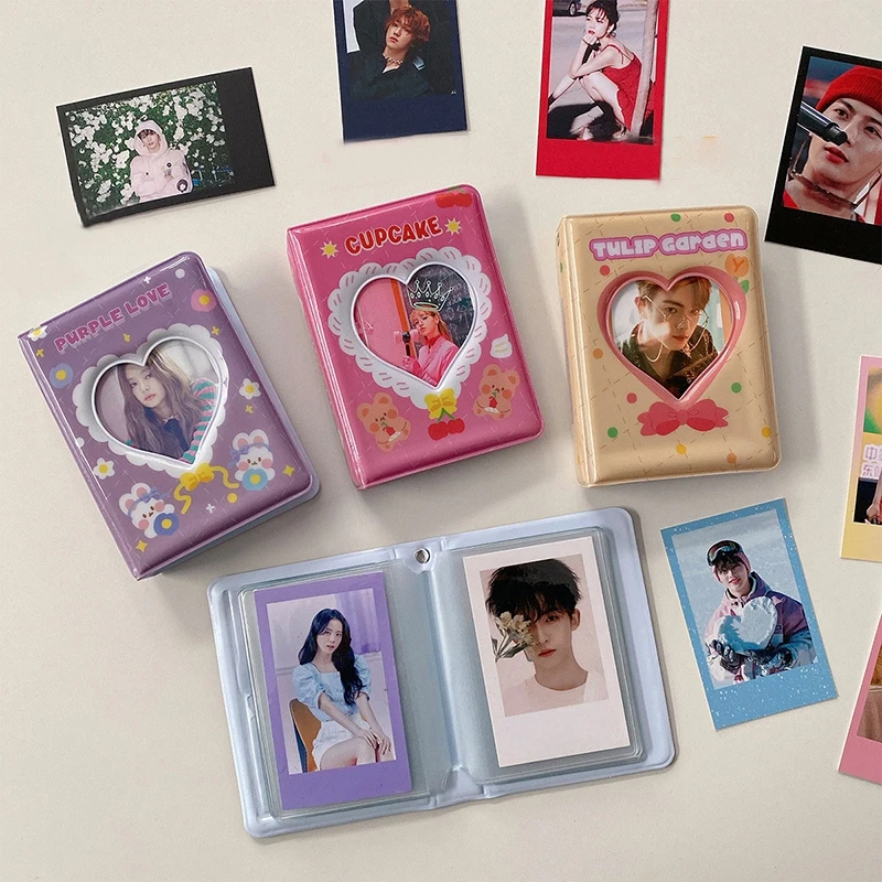 Фотоальбом в форме сердца держатель для фотокарт 3 дюйма альбом Полароид