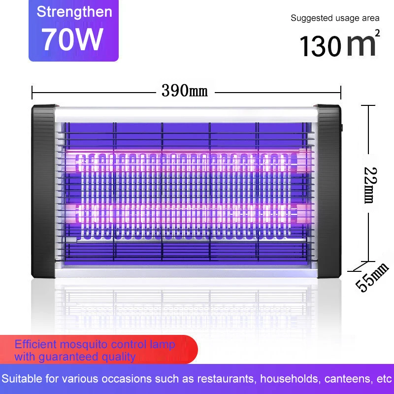 

Лампа от комаров Коммерческий бесшумный контроль насекомых Отель Спальня Контроль комаров Звезда Настенный электрический шок Москитная и муха