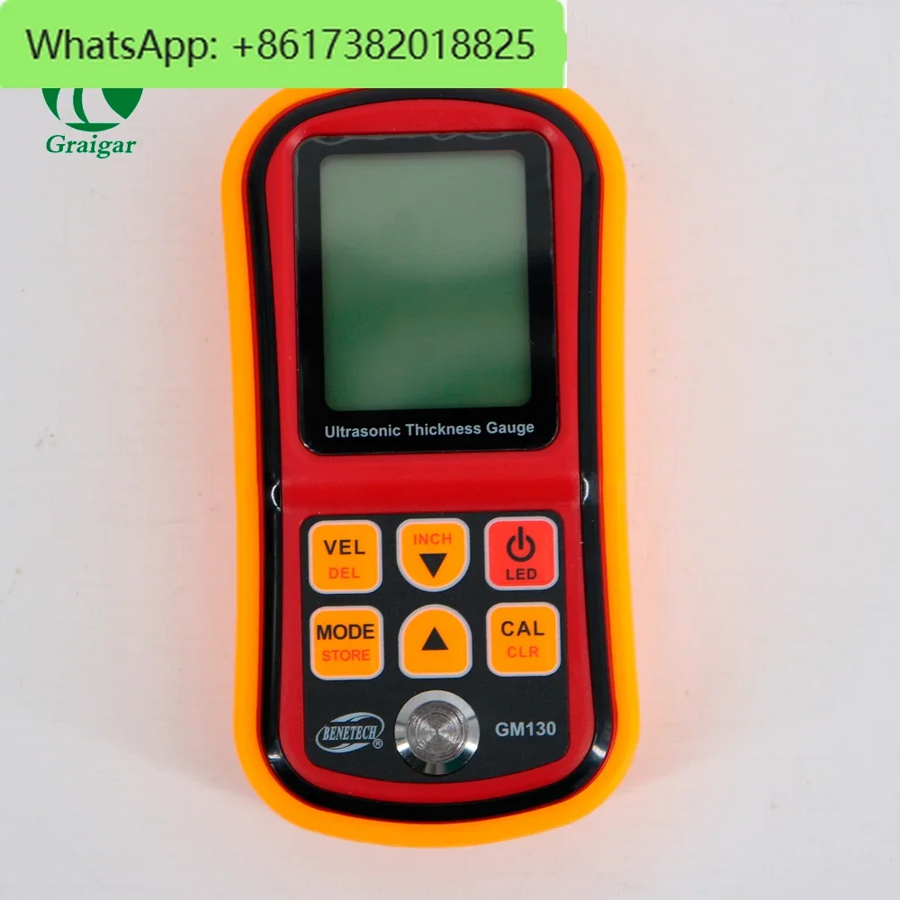 GM130 Интеллектуальный ручной ультразвуковой толщиномер с диапазоном измерения: 1