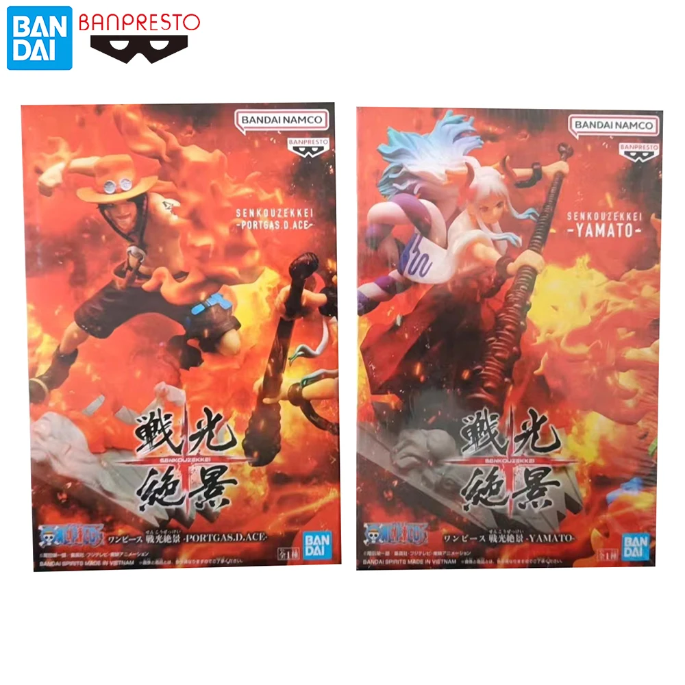 Оригинальная фигурка из мультфильма Senkozekkei Yamato &amp Portgas.D.Ace 110 мм Изысканная Аниме