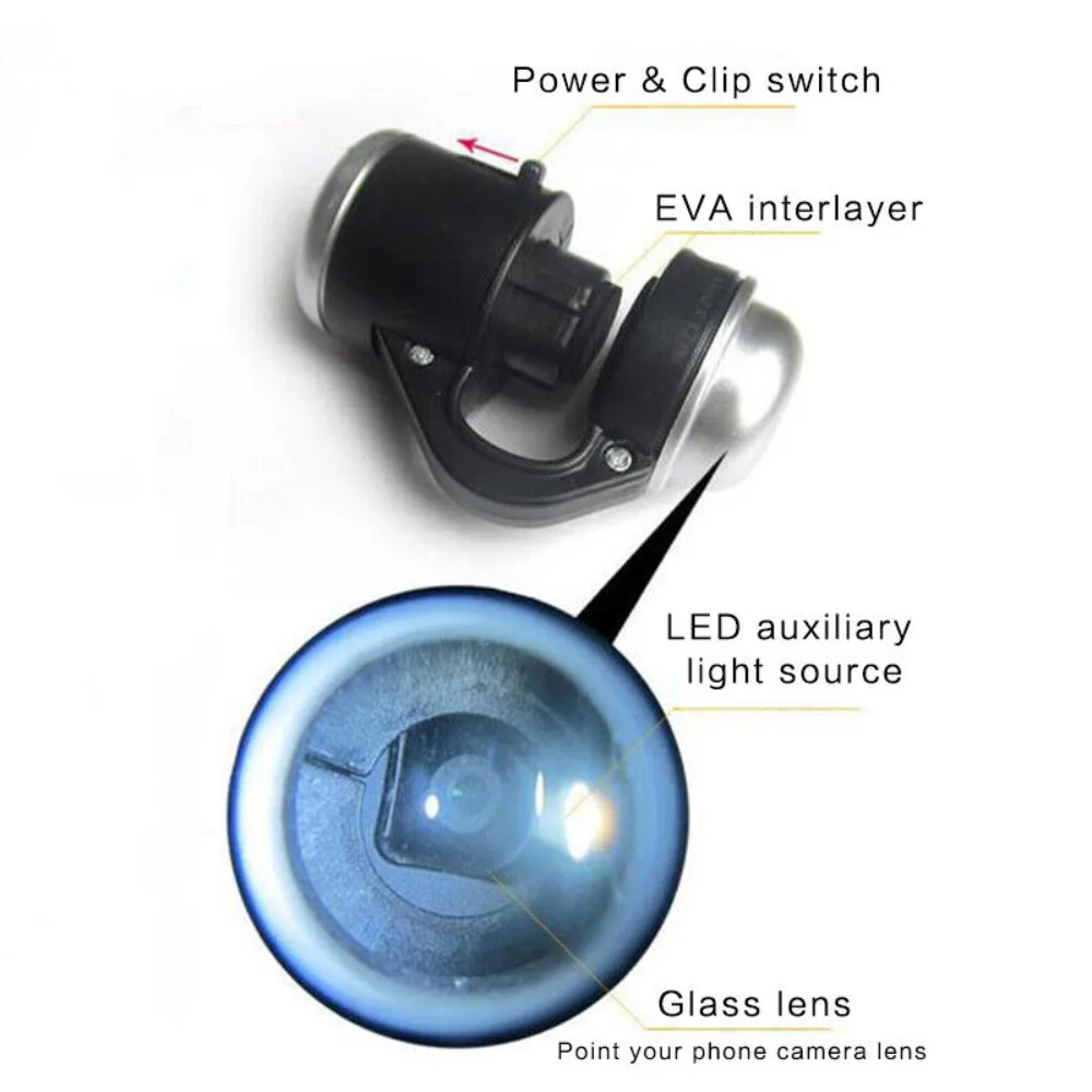 Увеличительное стекло для телефона с 30-кратным увеличением