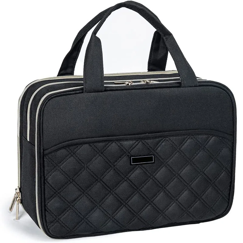 

Женская сумка для ухода за уборкой, косметическая сумка с ромбовидной решеткой, организованная упаковка, водонепроницаемая сумка для хране...