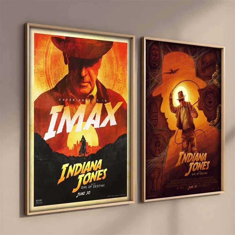 Классический Постер Фильма Indy Jones С Принтом На Холсте Настенное Искусство