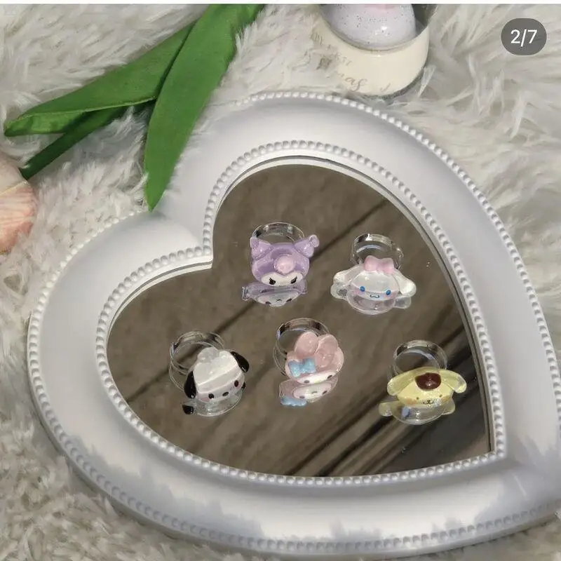 

Sweet and Cool Japanese Cartoon Ring Cute Girl Soft Girl Super Cute Toy Ring Couple Opponent Ring Student Friendship Ring