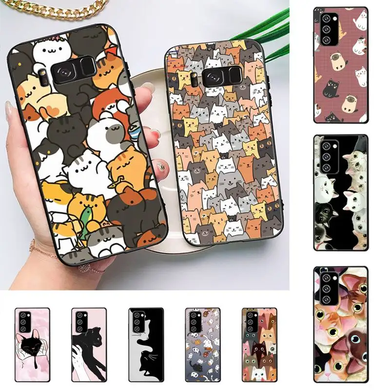 

Cat Cute Kitten Catling Phone Case for Samsung Note 5 7 8 9 10 20 pro plus lite ultra A21 12 72