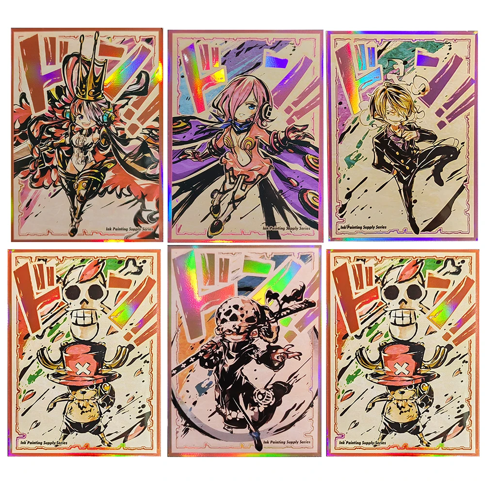 60 шт. голографические защитные чехлы для карт MTG/OPCG 67x92 мм