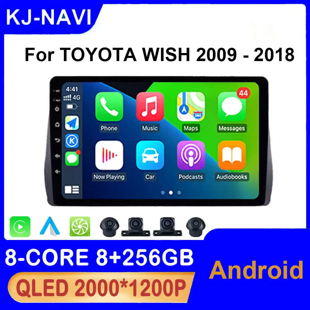 Автомобильные аксессуары Android Auto Carplay для TOYOTA WISH 2009-2018 Автомобильный