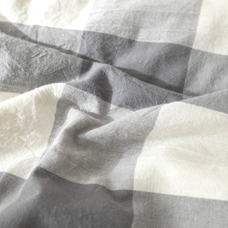 Японские хлопковые одеяла летнее крутое Клетчатое одеяло двойная кровать