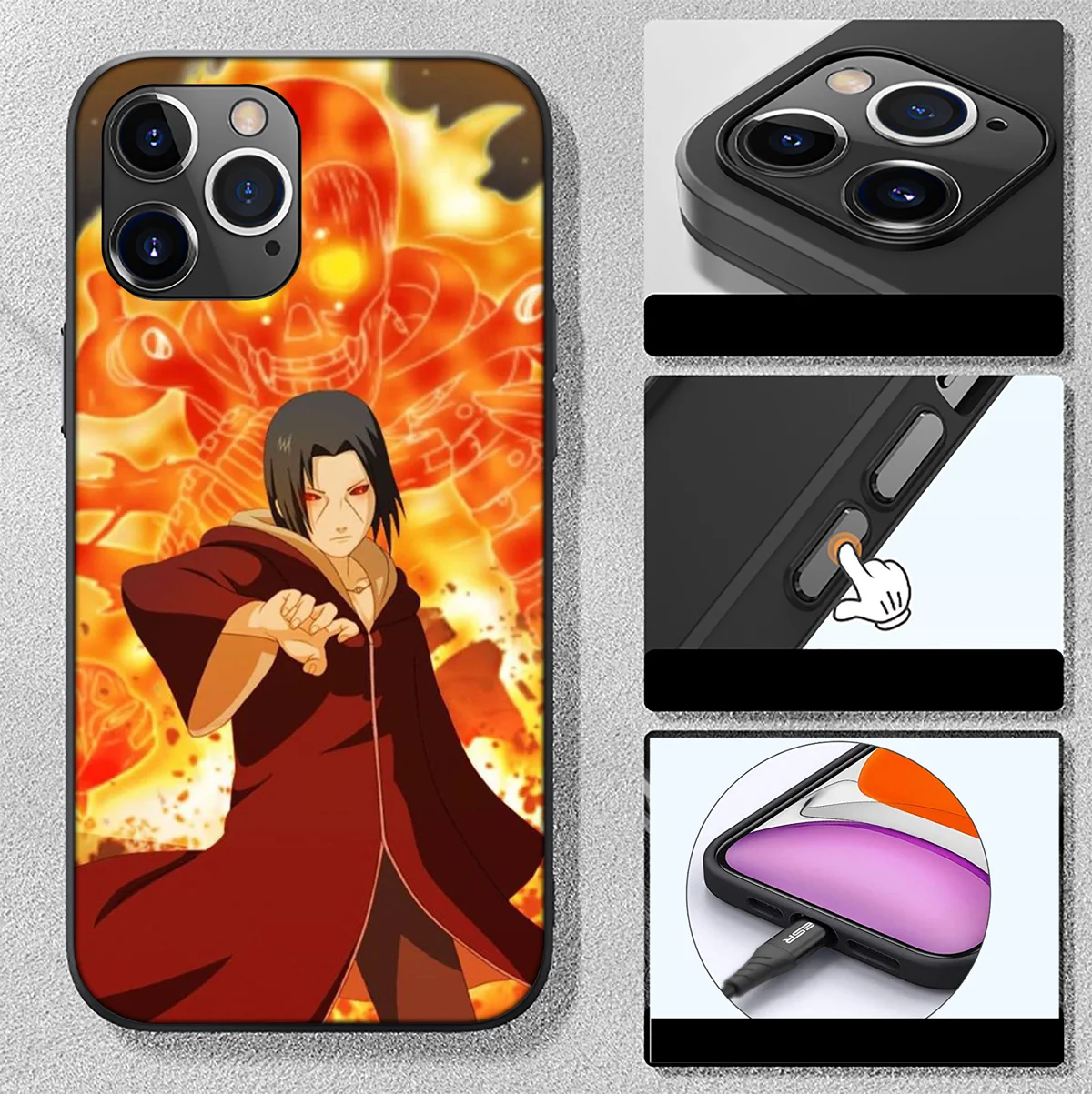 HA5 Akatsukis Itachis Uchihas Sasukes Soft Case for Samsung Galaxy A15 S10E S9 S8 S7 Note 20 10 9 8 Plus Lite