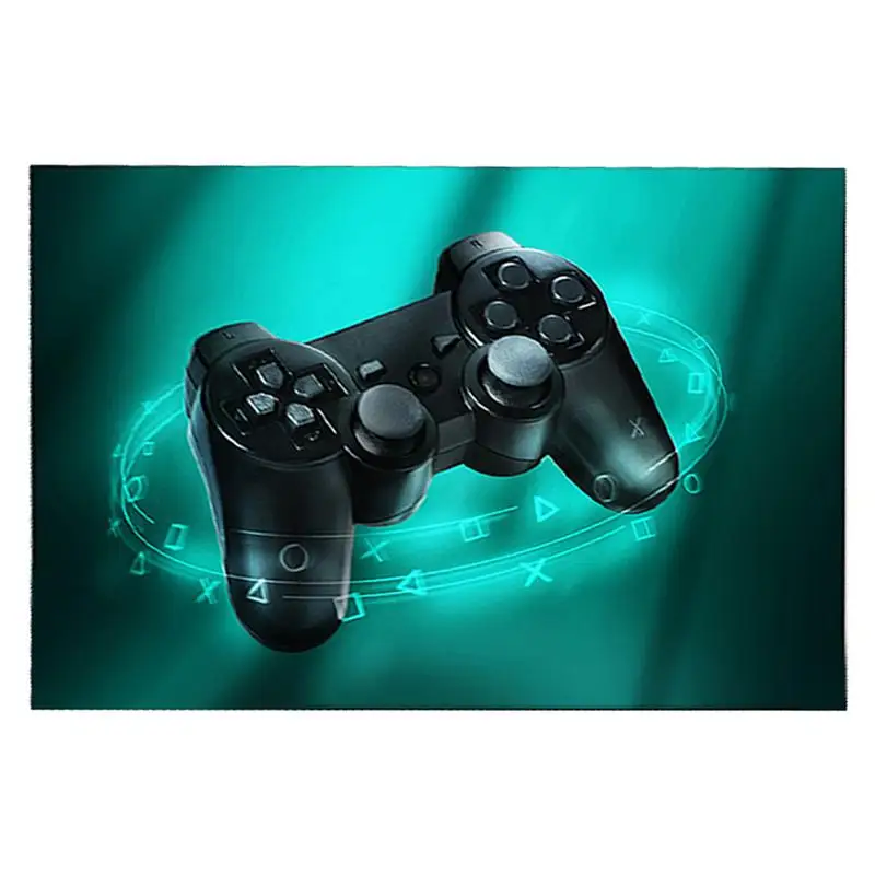 

Игровой ковер нескользящий мягкий игровой розовый синий кристаллический флисовый ковер, разработанный с геймерским контроллером, коврики для входного пола в помещении