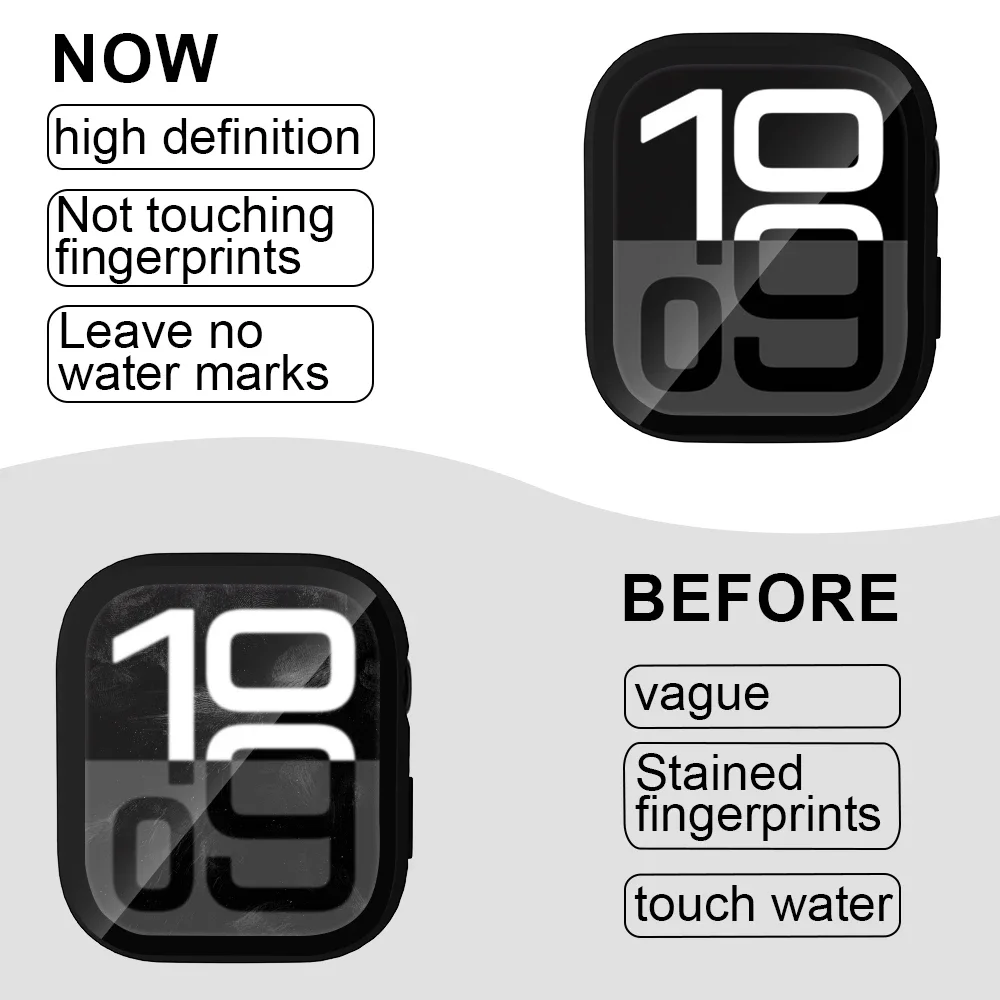 Чехол для Apple Watch чехол 46 мм 42 аксессуары Защитная пленка экрана HD закаленное
