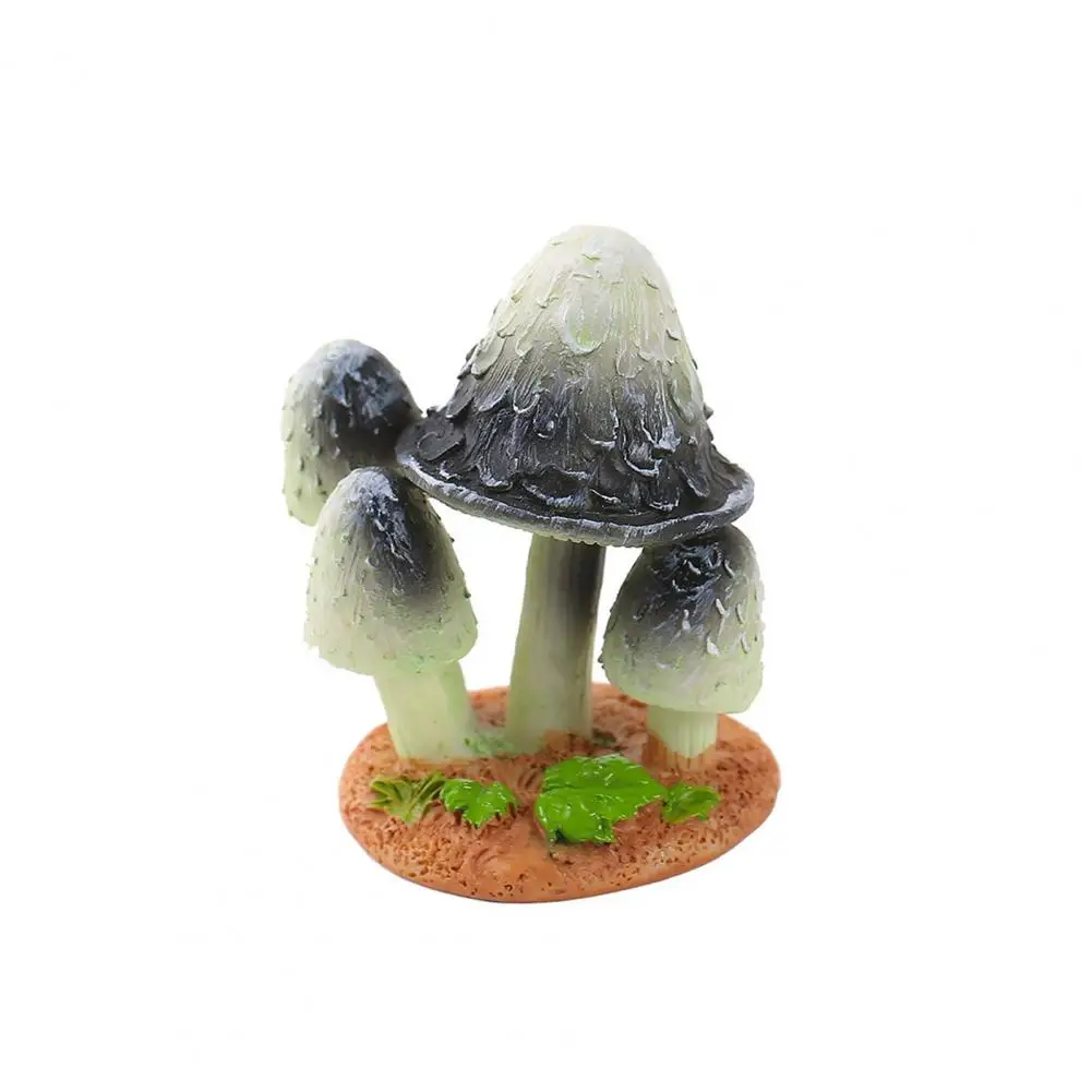 

Garden Statue Vibrant Mini Mushroom Statue Realistic Diy Fairy Garden Ornament Colorful Artificial Model for Widely Used