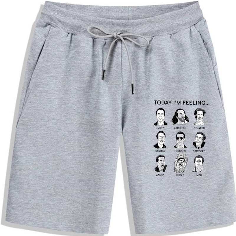 

Nicolas Cage Faces Shorts New Men's Shorts Pure cotton Pure cotton 2018 New Shorts