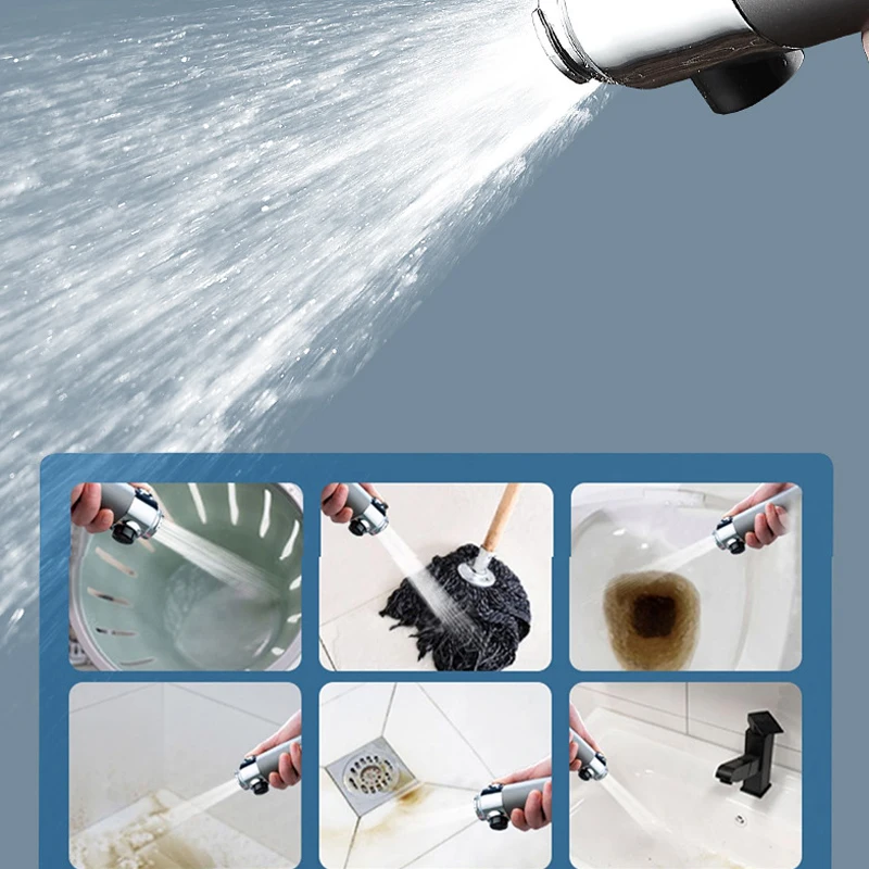 3-функциональная Насадка Для Душа С Сильным Давлением И Фильтром. Уникальный