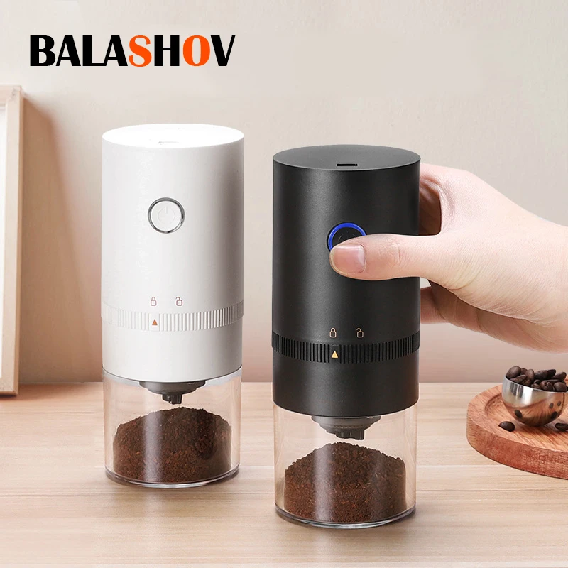 

Portable Electric Coffee Grinder Nuts Grains Pepper Coffee Bean Grinder USB Grinder Machine Home Travel Ceramic Grinding Core