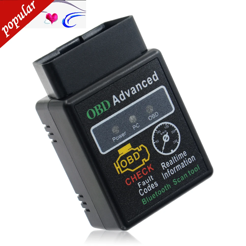 HHobd чип 25k80 версия 1,5 ELM327 HH OBD Расширенный OBDII OBD2 Bluetooth мини ELM327 беспроводной конвертер сканер