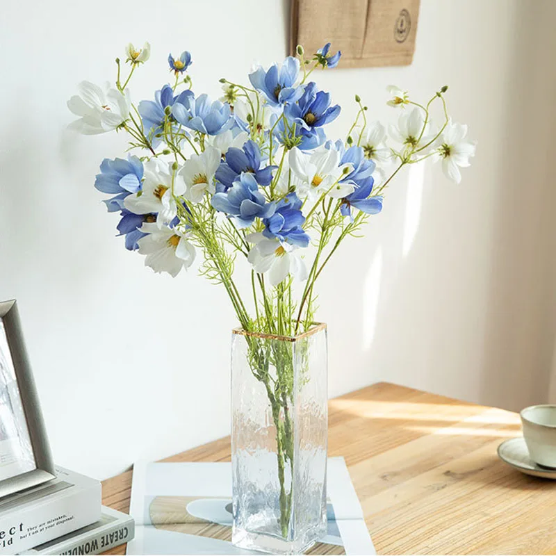 

6 Heads Galsang Artificial Flowers Fake Flower Small Bouquet For Wedding Party Home New Year Decoration Silk Flowers