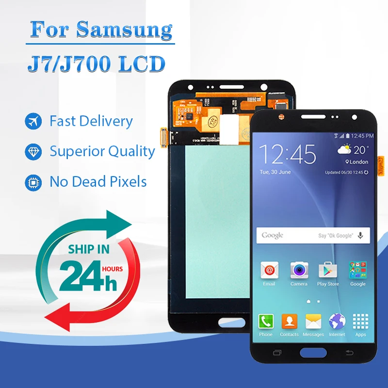 

5.5 Inch J7 2015 Display For Samsung Galaxy J7 Lcd Touch Panel Screen Digitizer J700 J7008 Assembly Free Ship Brand New