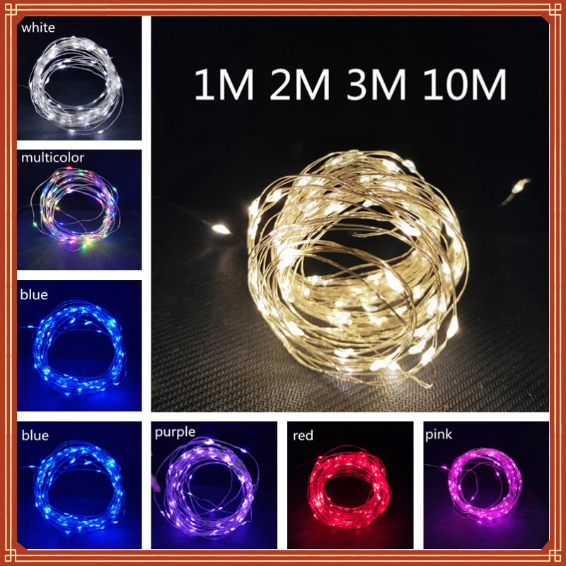 

Copper Wire Battery Box Garland LED Wedding Decoration for Home Decoration Fairy for Party Decoration String Light