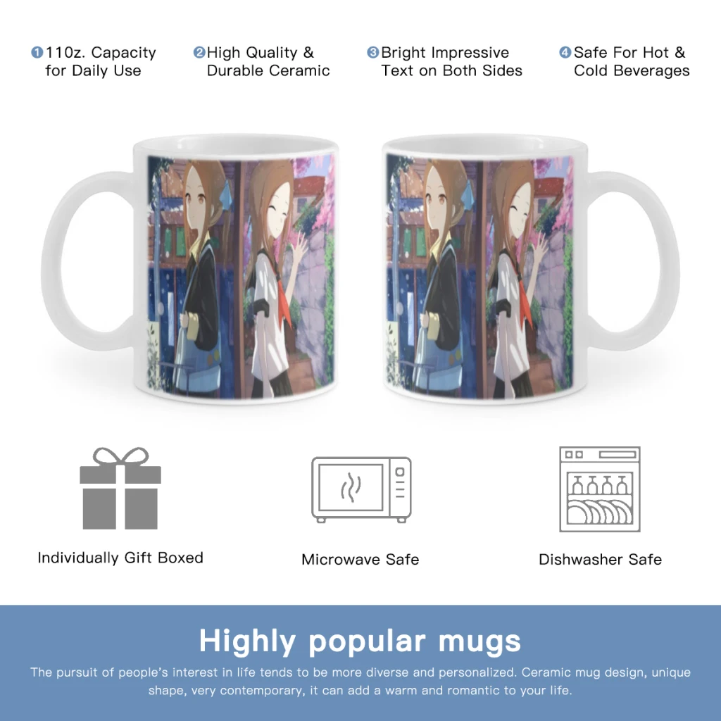 Аниме дразнинг мастер такаги-сан Бесплатная доставка керамическая чашка