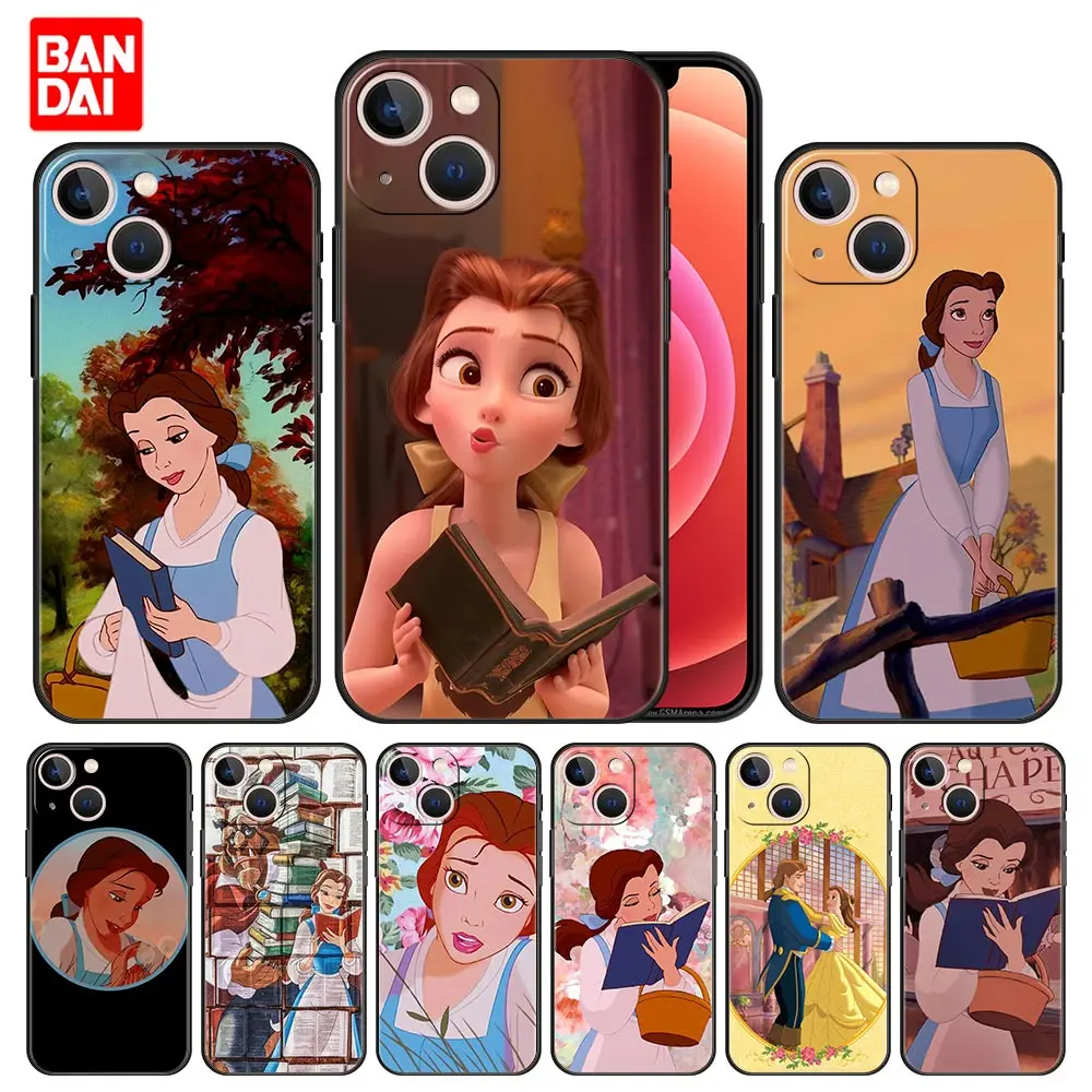 

Cover Case for iPhone 11 12 13 Pro Max SE 2020 11pro 12pro 13pro Mini Soft Capa Armor Funda Cell Disney Belle Cartoon Anime