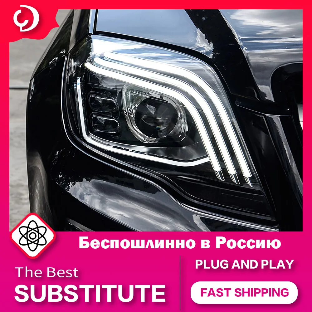 AKD автостайлинг фары для GLK GLK250 головная лампа 2008-2012 светодиодная фара DRL
