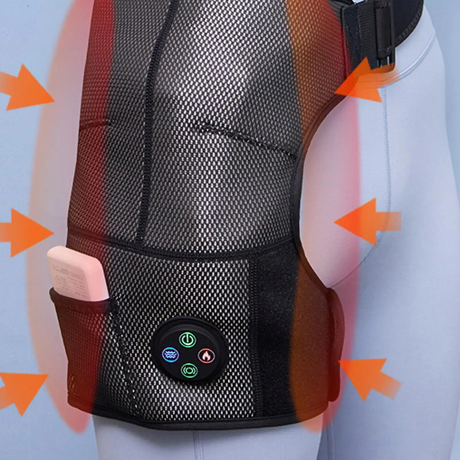 Электрическая Грелка Для Бедер С Вибрационным Массажером Мужчин Женщин