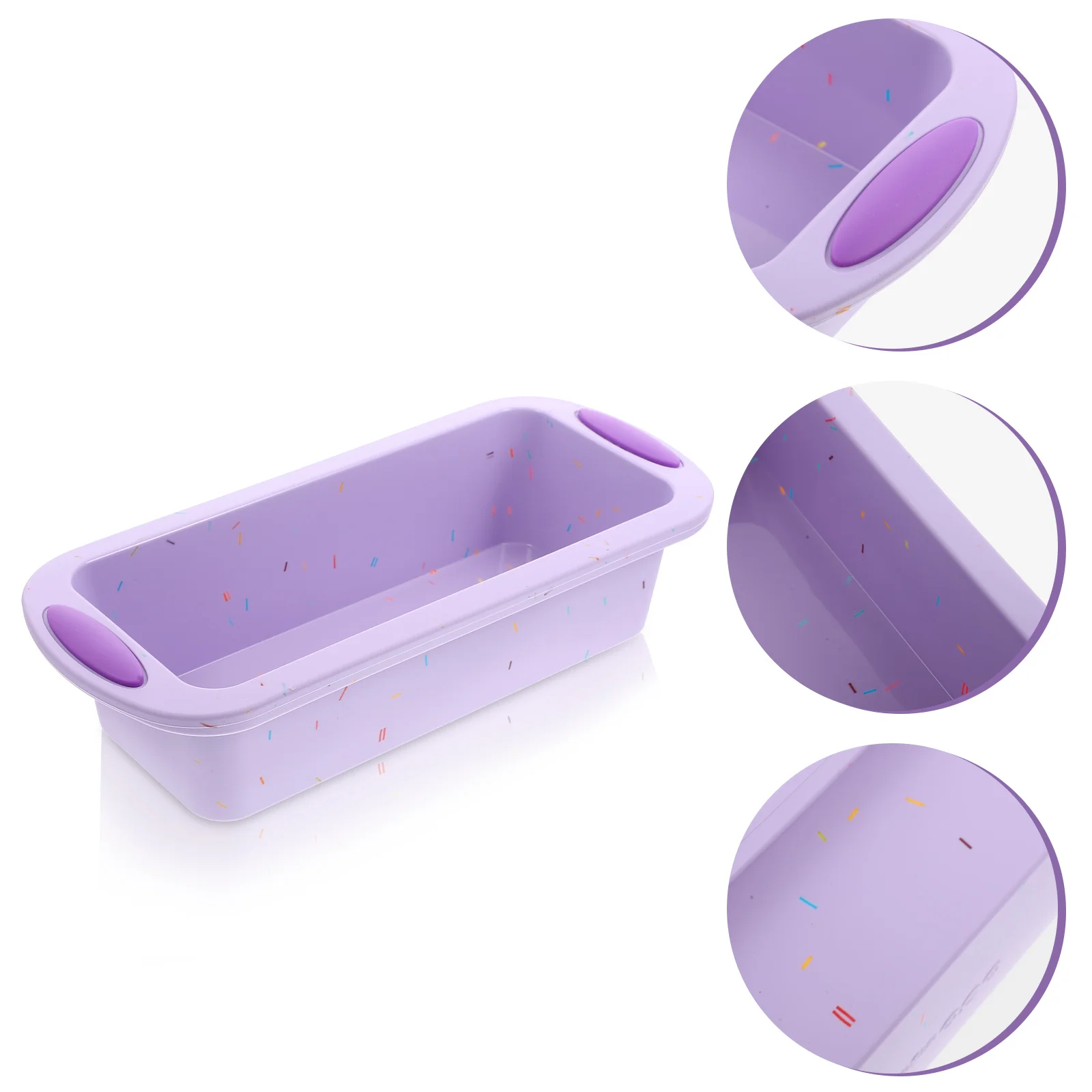 

Pan Toast Baking Loaf Cake Bread Mini Box Reusable Oven Silione Tray Pans Handlerubber Cooking Silicone Bakeware