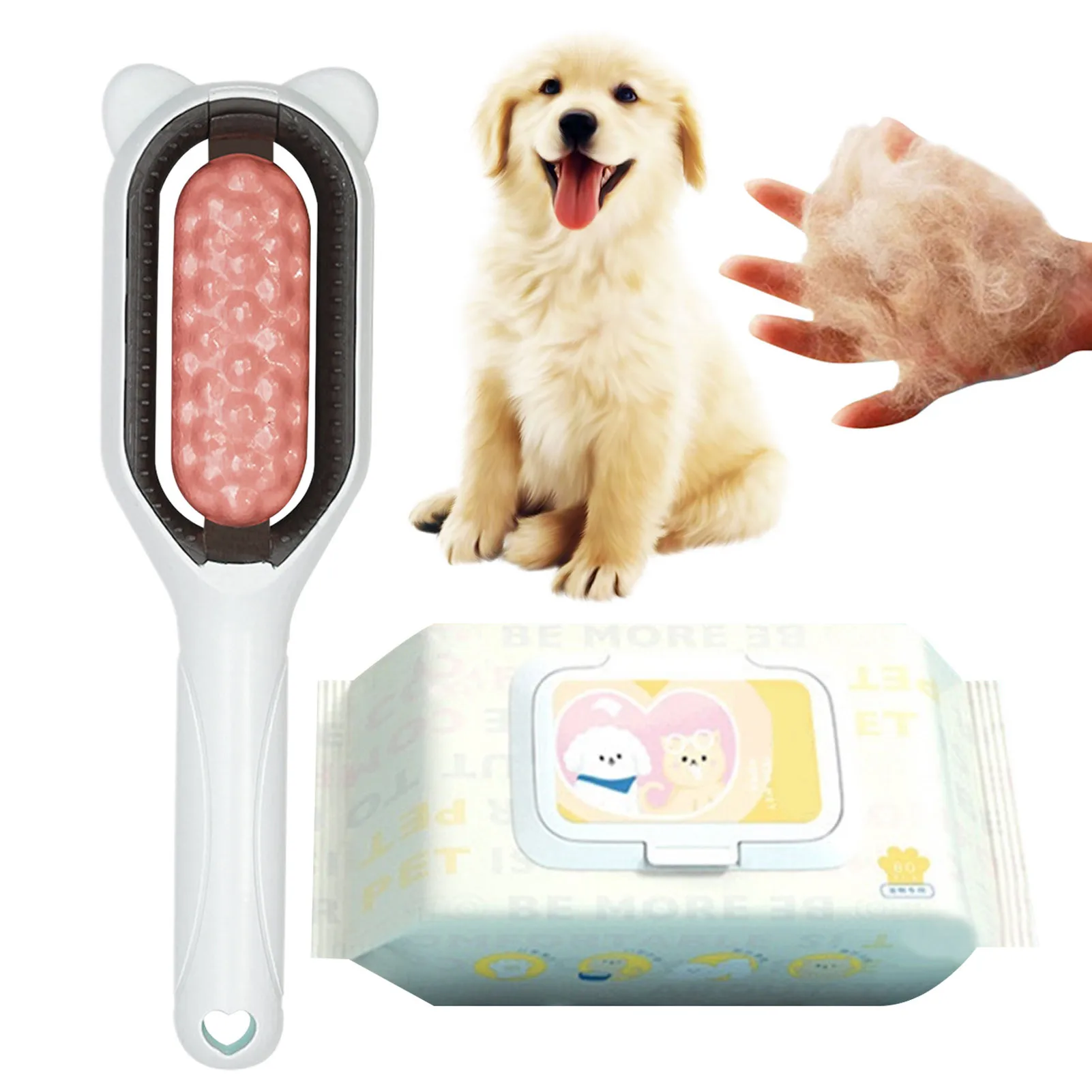 

Universal Pet Knots Remover Reusable Pet Hair Cleaning & Grooming Combs For Pets Lovers Pet Brush For Massaging And Removing