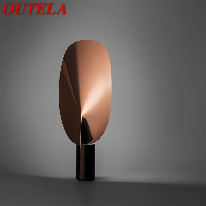 

OUTELA Nordic Table Light Simple Modern Design Leaf Desk Lamp LED Home Hotel Parlor Bedroom Decor