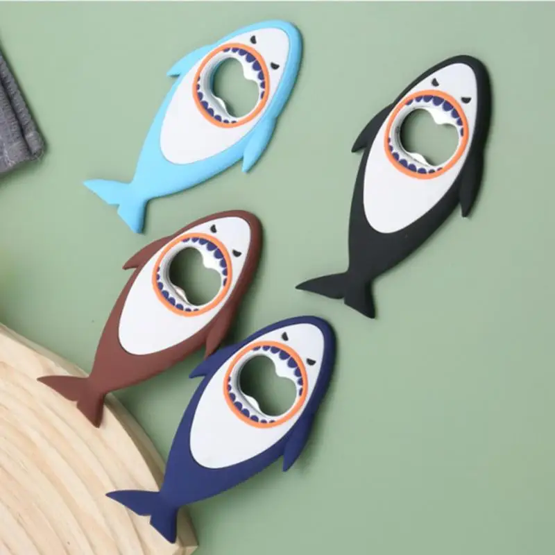 

1 Pc Shark Beer Bottle Opener Magnet 3d Cute Cartoon Animal Magnet Fridge Beer Bottle Opener Kitchen Bar Tools Magnet Stickers