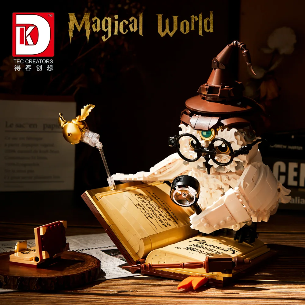 Гарри Поттер Хедвиг строительные блоки MOC Волшебный мир Доктор Сова 3D модель DIY