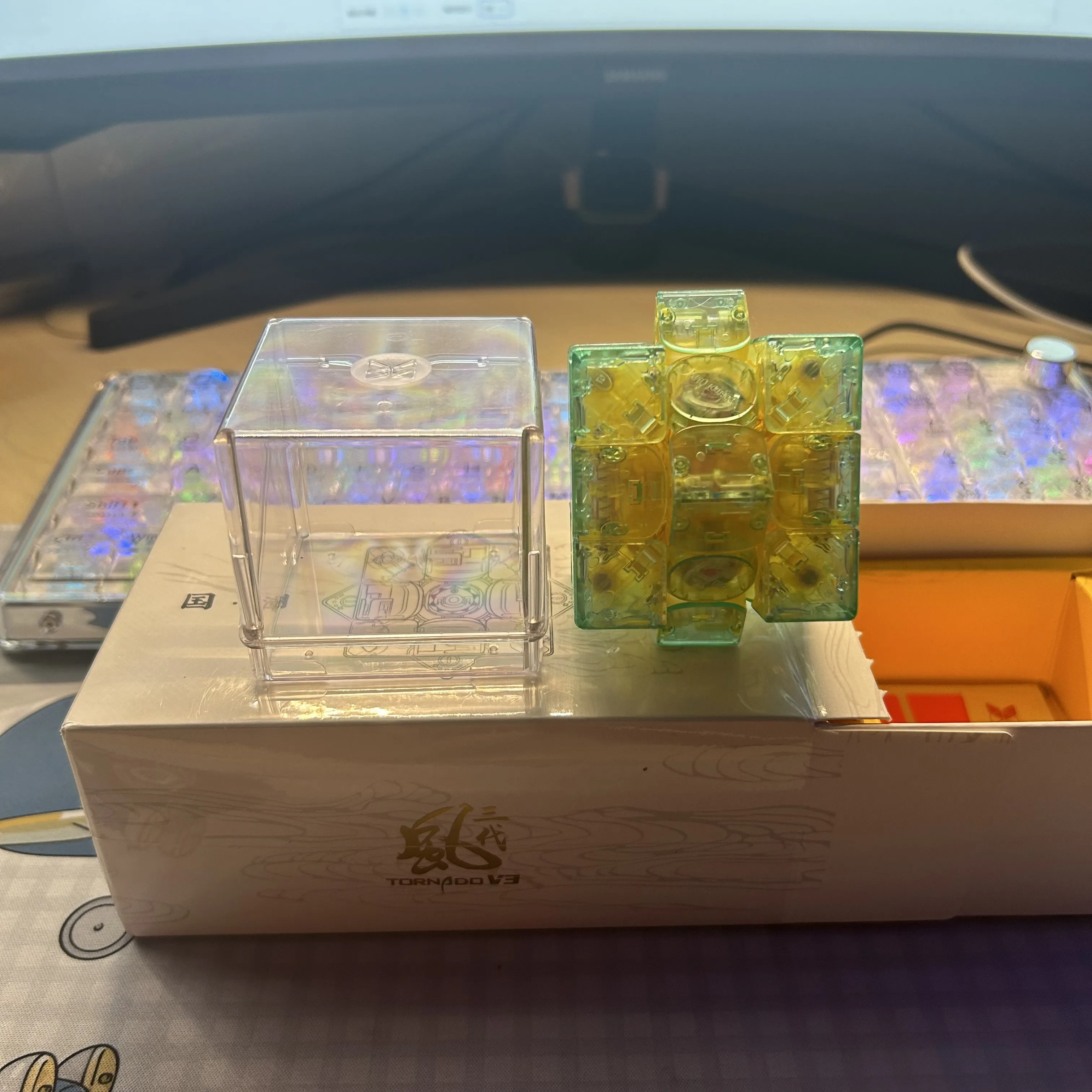 Магнитный Изумрудный кубик 3x3