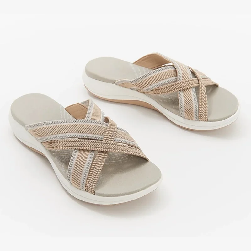 

Summer Sandals Outdoor Lightweight Wedge Casual Slippers Women Elastic Band Platform Sandals Slippers Beach Slippers Women