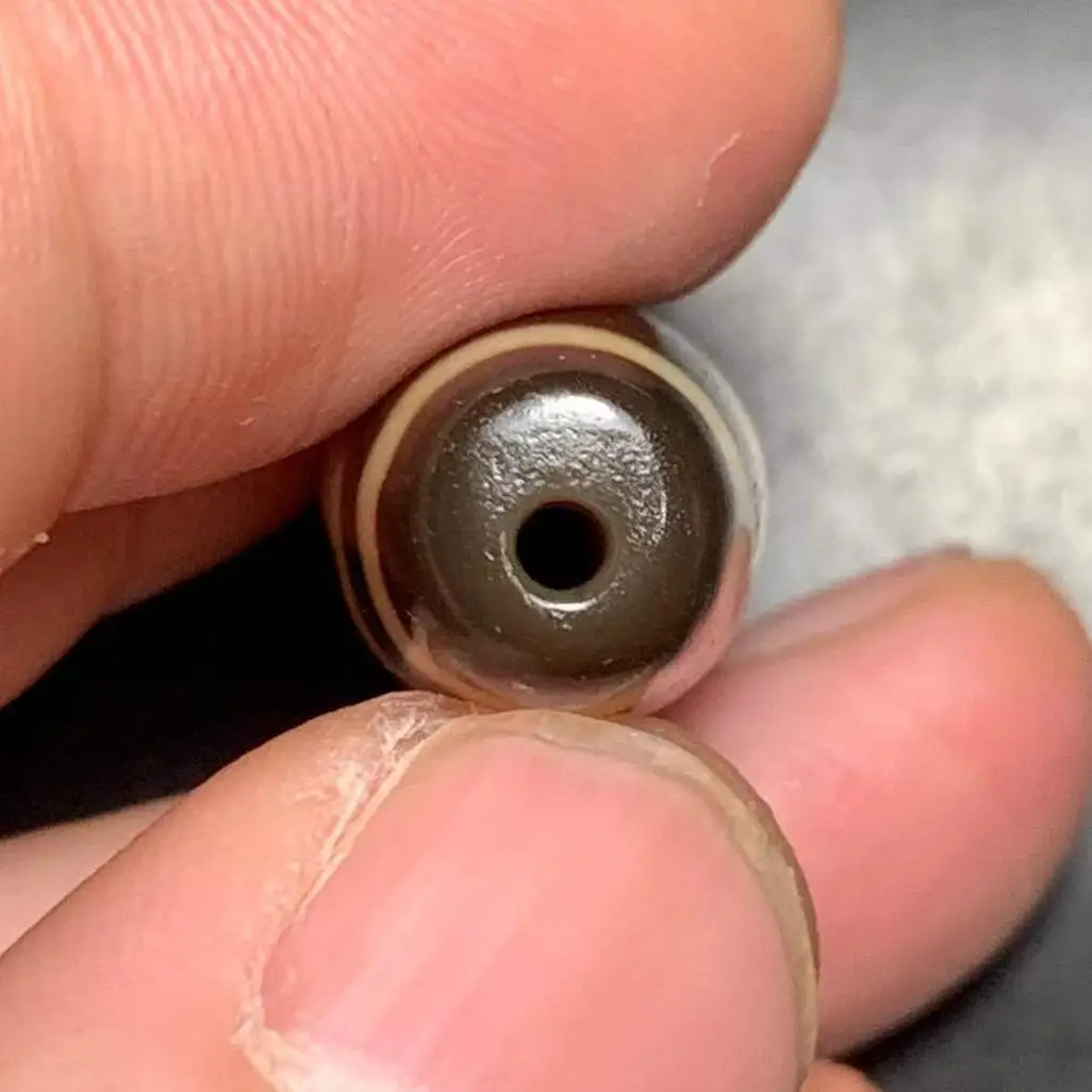 2-глазные бусины Tibentan Dzi два глаза древние каменные антикварные для