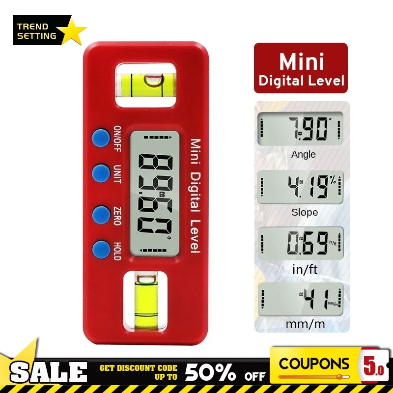 

Mini electronic Precision Digital Level Angle Gauge mIni 360° Measuring Digital Inclinometer Universal Bevel Protractor Tool