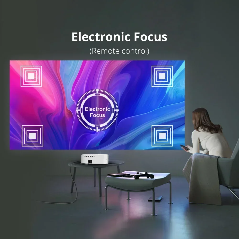 Портативный LED LCD-проектор BYINTEK K45 Smart WiFi Android Full HD 1080P для видео, 3D, 4K, для обучения в классах (30 USD дополнительно за Android) (art.: 3920d8a30fce0) - 3920d8a30fce0