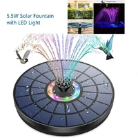 palone solar fountain 5 5w with color led light7 nozzles solar bird bath fountain for outdoorgarden bird bathswimming pool