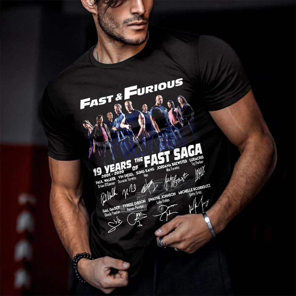 

2023 New Summer Racing Car Passion Short Sleeve Fashion T-shirt Unisex Fast & Furious 3D Printed Streetwear Cool Men Women Tops