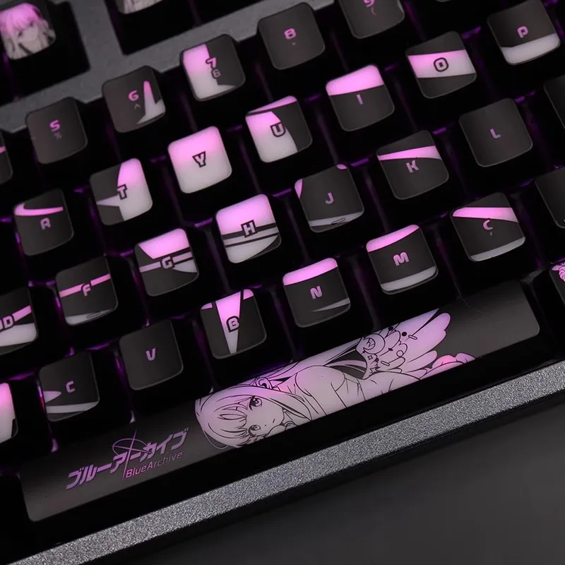 Клавиши с подсветкой Misono Mika для Logitech G610 G Pro X Razer колпачки ключей черной вдовы Huntsman