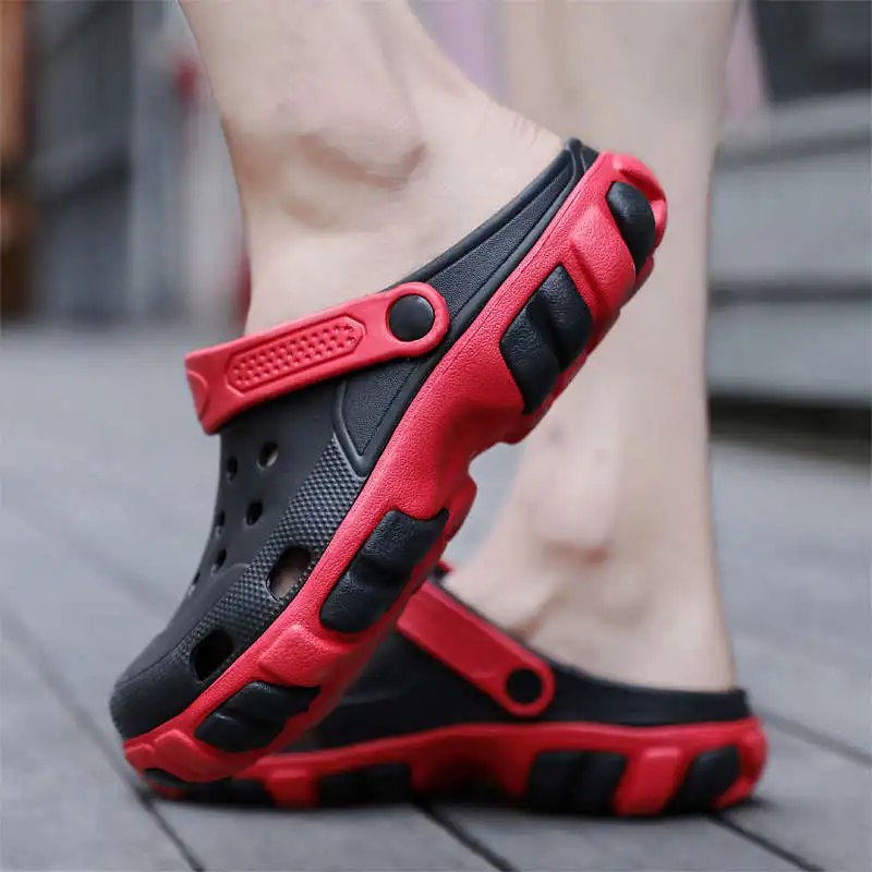 

Casual Leather Men's Summer Shoes Shock Absorption Men's Footwear Light Weight Quickdry Sandals Brands Slippers Men Felt Tennis