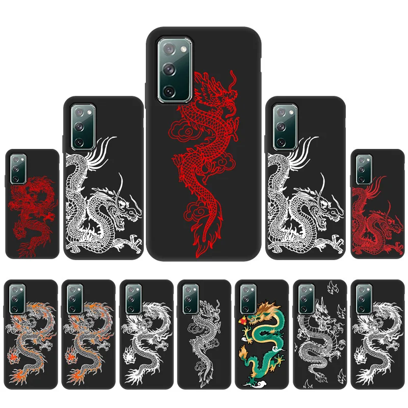 

Dragon Pattern Phone Case For Samsung A12 Case For Samsung A32 A52 A52S 5g A72 A71 A70 A51 A50 A30 A20 A21S A22 A10 A10S Cover