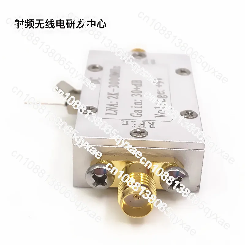 Радиочастотный широкополосный усилитель малошумный LNA (2K-3000 МГц усиление 32 дБ)