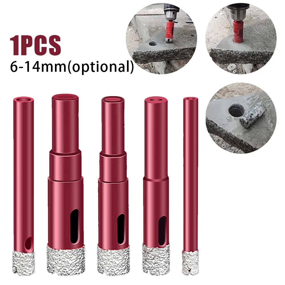 

1pc Diamond Coated Drill Bit Tile Dry Drill Bit For Ceramic Tile Granite Marble Porcelain Hole Opener Drilling 6/8/10/12/14mm