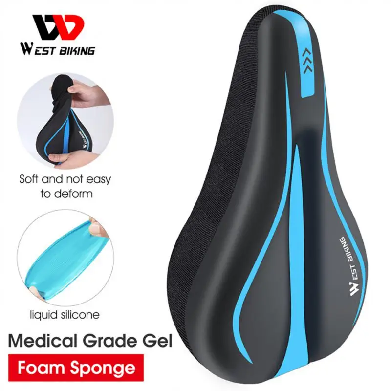 

Wear-resistant Riding Equipment Thickened Silicone Cushion Cover Shock Absorption High Elastic Bicycle Cushion Cover Waterproof