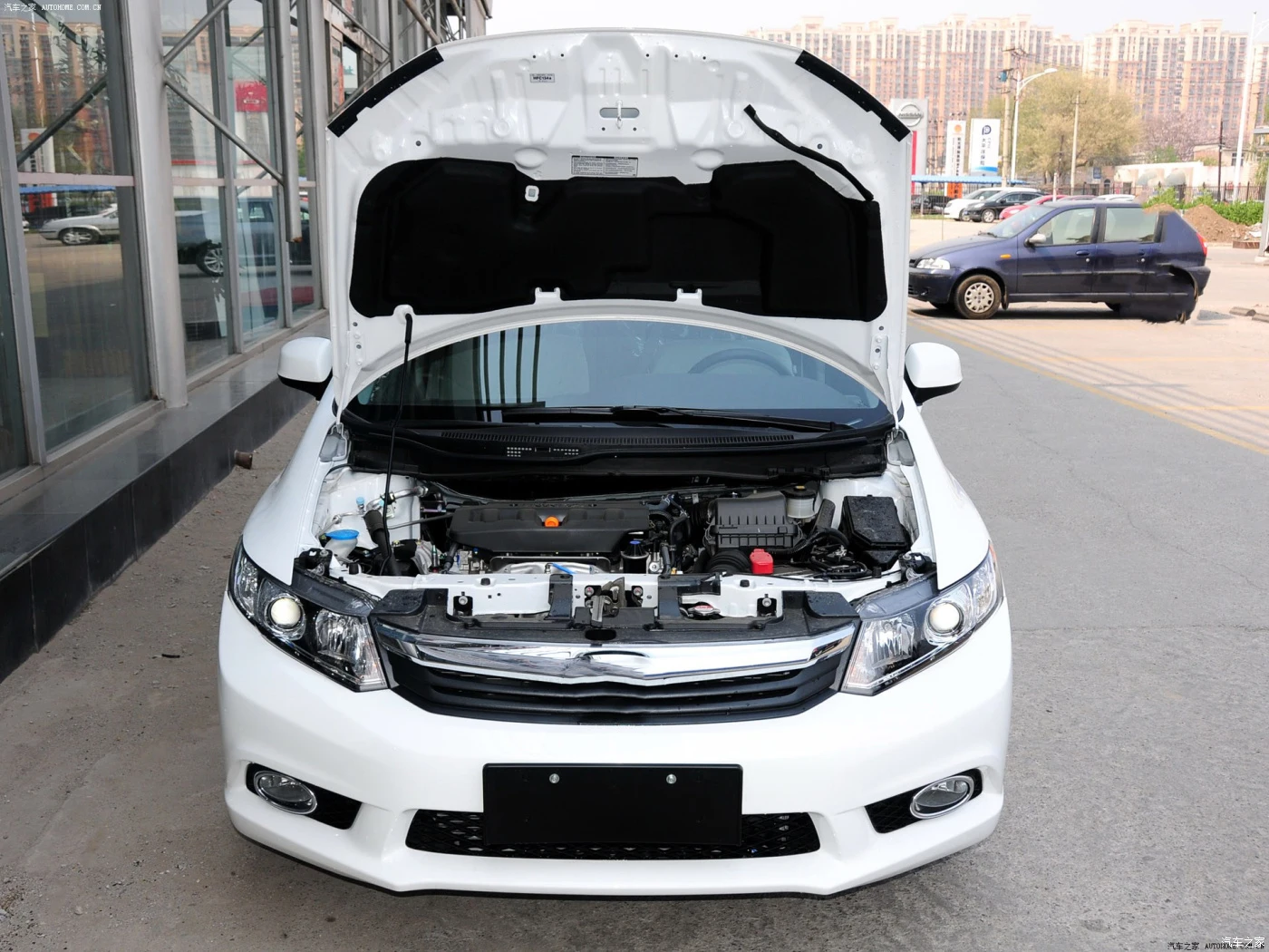 Накладка на капот двигателя автомобиля для Honda Civic 9-го поколения FB1 2012-2015 2013 2014