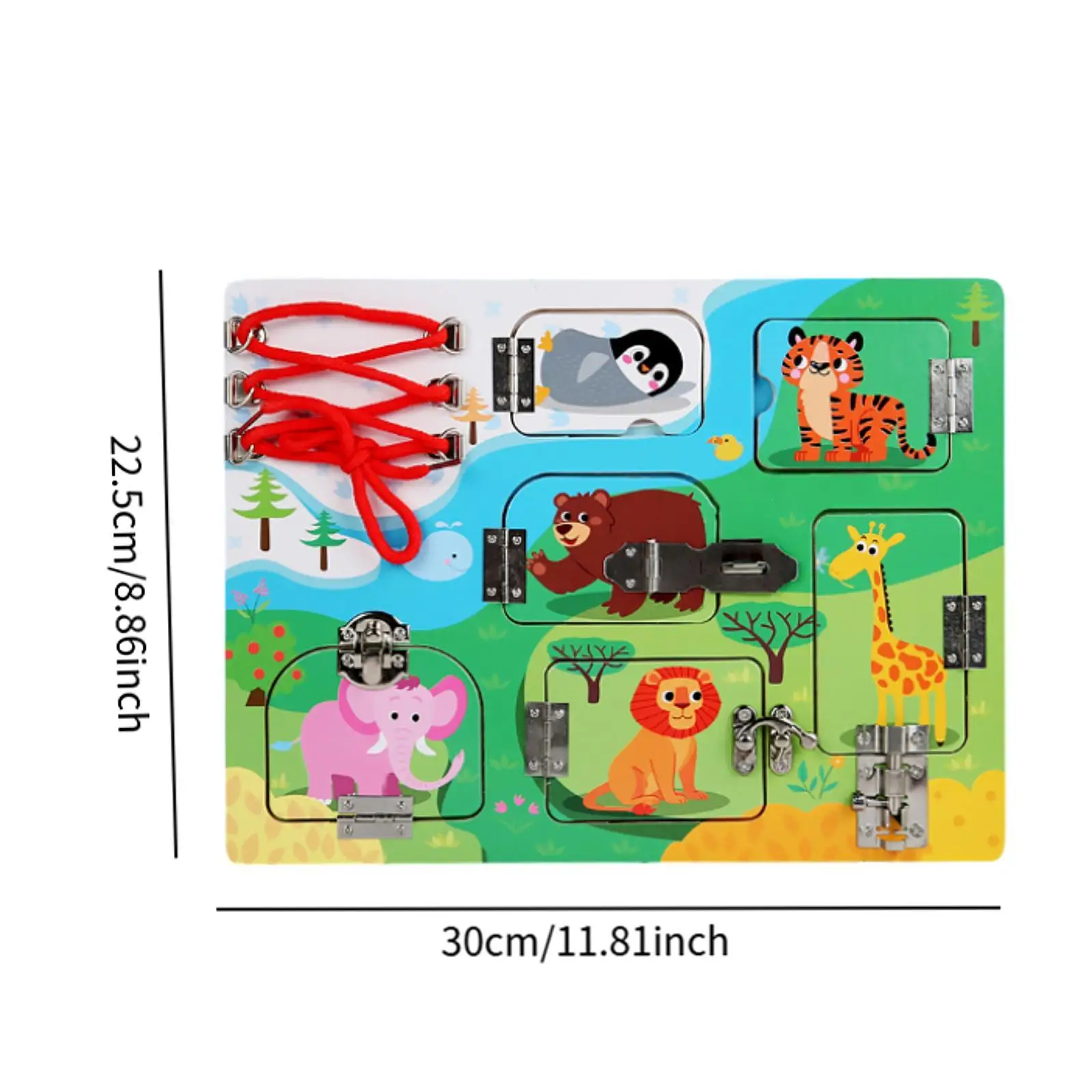 Деревянные защелки Busy Board дорожная игрушка интерактивная деревянная сенсорная