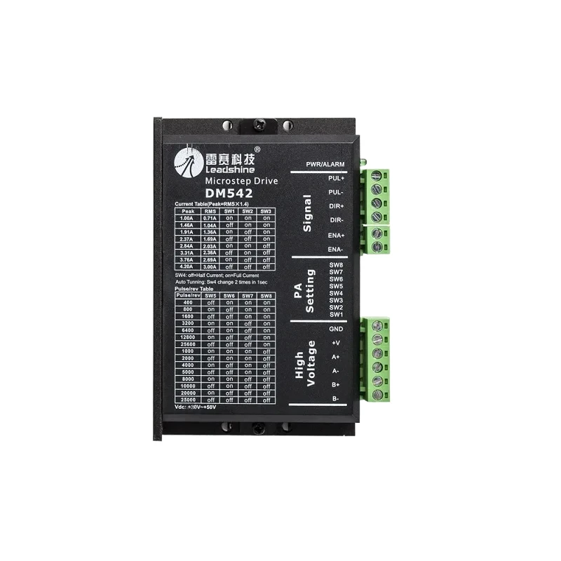 Двухфазный шаговый драйвер Leadshine DM542 20-50 В постоянного тока 1 0-а для NEMA17 NEMA23