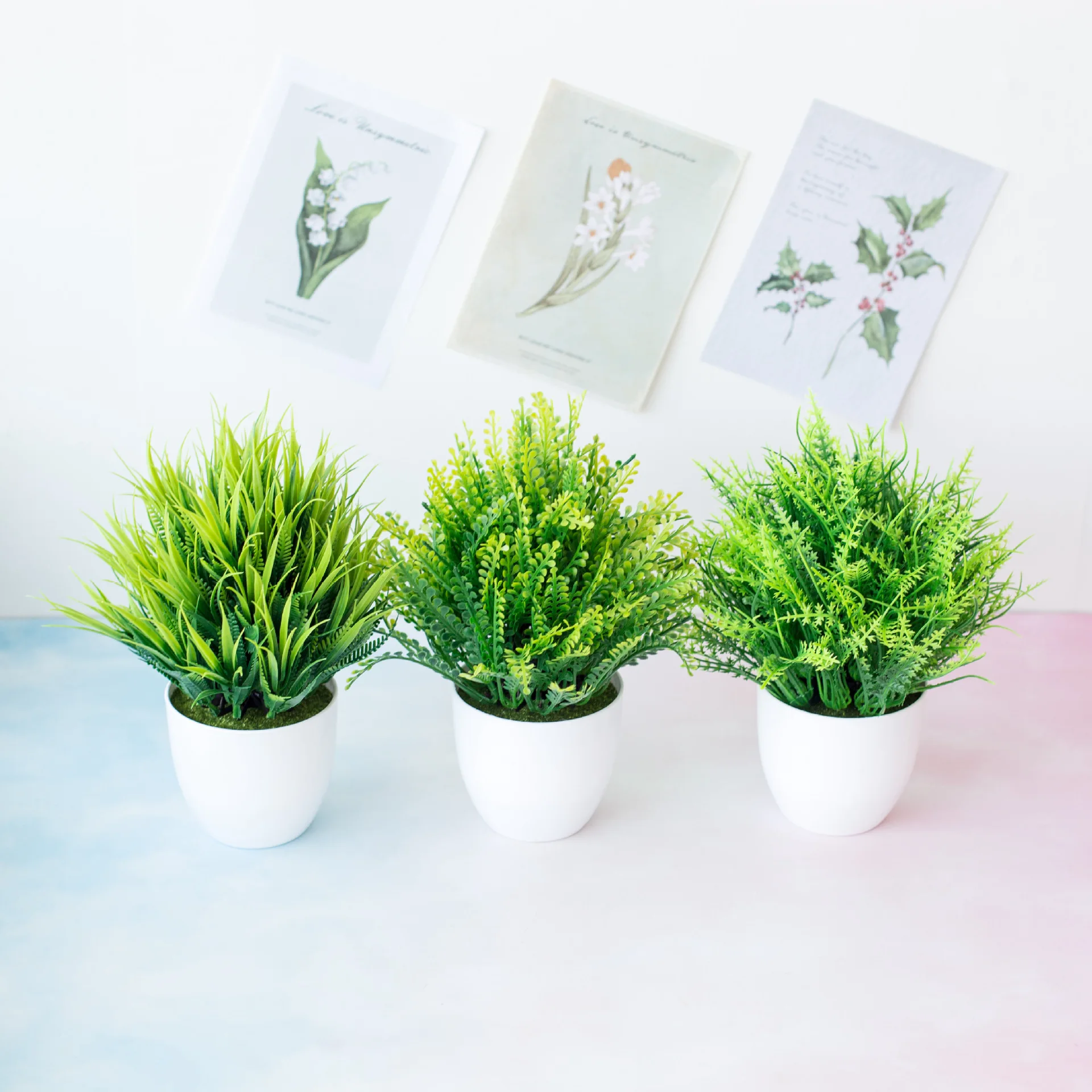

Hot Artificial Plants Fake Mini Potted Plant Small Greenery Decor for Indoor Home Farmhouse Aesthetic Bedroom Shelf Office Desk